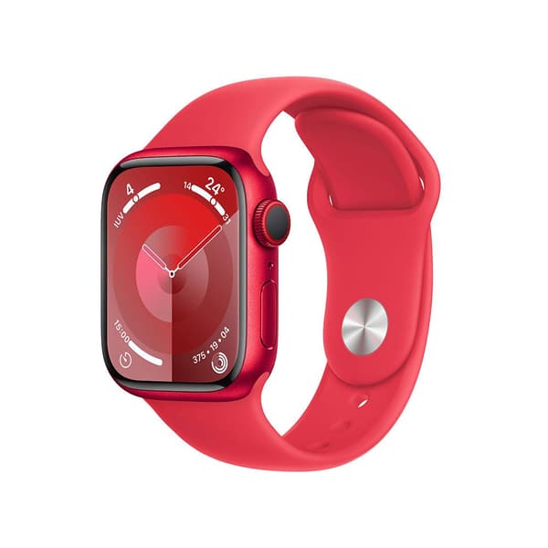 Apple Series 9 Gps+cellular Sport Band 45 Mm Watch Röd M-L