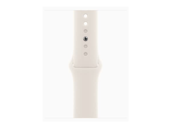 Apple Watch SE (GPS + Cellular) - 2a generation - 40 mm - stjärnljusaluminium - smart klocka med sportband - fluoroelastomer - starlight - bandstorle