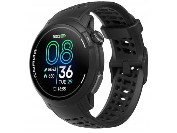 Coros Watch Pace Pro -urheilukello, 46 mm, musta