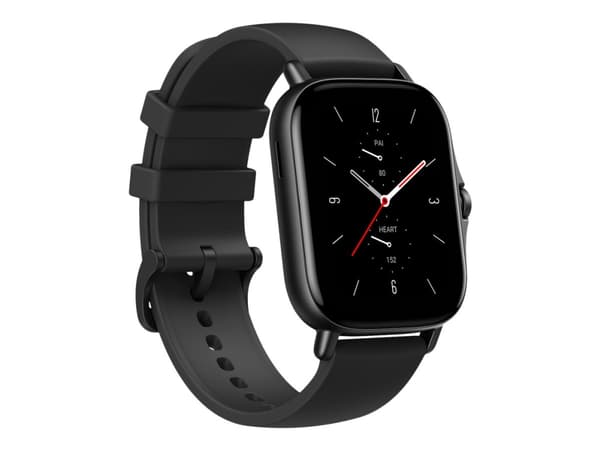 Amazfit GTS 2 - Midnattsvart - smartklokke med stropp - silikon - display 1.65" - Wi-Fi, Bluetooth - 24.7 g