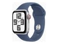 Miniatyrbild 1 av 5: Apple Watch SE (GPS + Cellular) - 2a generation - 40 mm - silveraluminium - smart klocka med sportband - fluoroelastomer - denim - bandstorlek: M/L -
