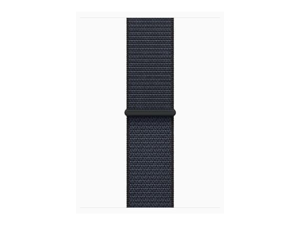 Apple Watch SE (GPS) - 2a generation - 40 mm - midnattsaluminium - smart klocka med sportögla - mjukt nylon i dubbla lager - bläck - handledsstorlek: