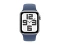 Miniatyrbild 3 av 5: Apple Watch SE (GPS) - 2a generation - 40 mm - silveraluminium - smart klocka med sportband - fluoroelastomer - denim - bandstorlek: S/M - 32 GB - Wi