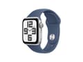 Miniatyrbild 4 av 5: Apple Watch SE (GPS) - 2a generation - 40 mm - silveraluminium - smart klocka med sportband - fluoroelastomer - denim - bandstorlek: S/M - 32 GB - Wi