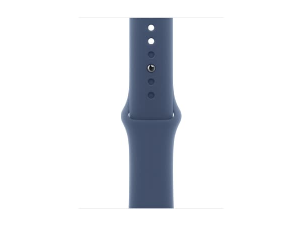 Apple Watch SE (GPS) - 2a generation - 40 mm - silveraluminium - smart klocka med sportband - fluoroelastomer - denim - bandstorlek: S/M - 32 GB - Wi