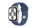 Miniatyrbild 1 av 5: Apple Watch SE (GPS) - 2a generation - 40 mm - silveraluminium - smart klocka med sportband - fluoroelastomer - denim - bandstorlek: S/M - 32 GB - Wi