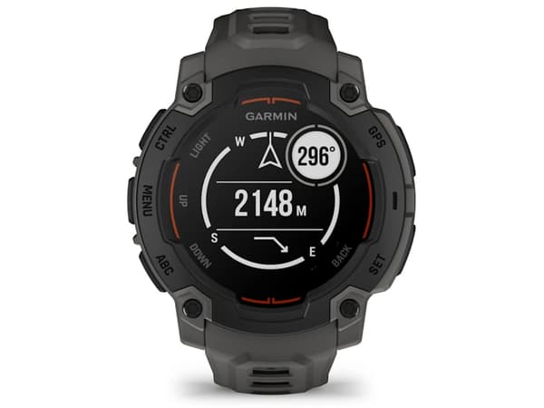 Garmin Instinct E - 45 mm - svart fiberarmert polymer - Ja smartklokke med bånd - silikon - trekull - monokrom - 128 MB - Bluetooth, ANT+ - 48 g