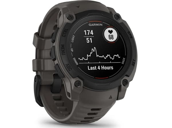 Garmin Instinct E - 40 mm - svart fiberförstärkt polymer - Ja smart klocka med band - silikon - träkol - monokrom - 128 MB - Bluetooth, ANT+ - 41 g