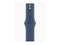 Miniatyrbilde 2 av 5: Apple Watch SE (GPS) - 2. generasjon - 40 mm - sølvaluminium - smartklokke med sportsbånd - fluorelastomer - denim - båndbredde: M/L - 32 GB - Wi-Fi