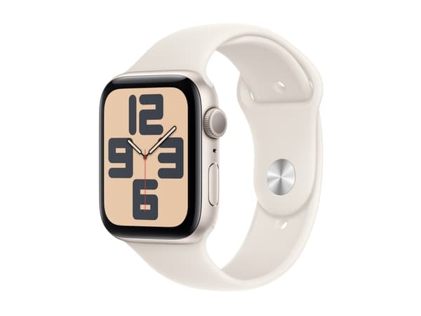 Apple Watch SE (GPS) - 2. generasjon - 40 mm - stjernelysaluminium - smartklokke med sportsbånd - fluorelastomer - stjernelys - båndbredde: S/M - 32