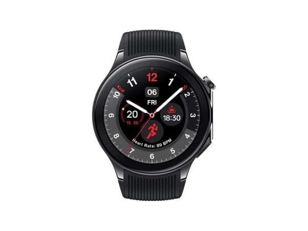 OnePlus Watch 2 - 46 mm - smart klocka med rem - fluoroelastomer - handledsstorlek: 140-210 mm - display 1.43" - 32 GB - Bluetooth, Wi-Fi, NFC - svar