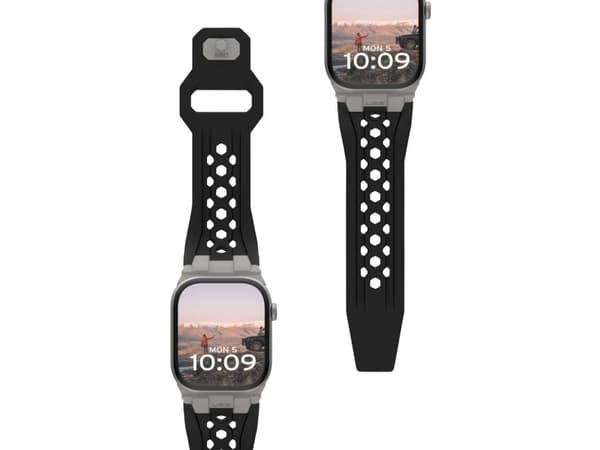 Urban Armor Gear 194158114036, Band, Smartklokke, Sort, Titan, Apple, Watch Series 4-6: SE 44mm, Series 7-9 45mm, Series 10 46mm, Series Ultra 1-2 49