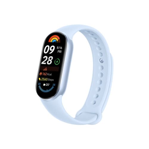 Xiaomi Smart Band 9 aktivitetspårare med rem - arktisk blå