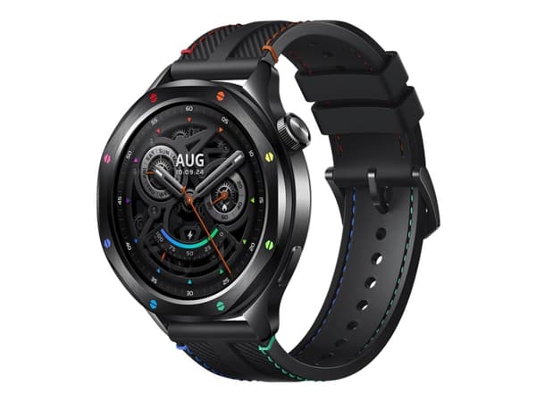 Xiaomi Watch S4 - Smartklokke med stropp - fluororubber, nylon - regnbue - håndleddstørrelse: 135-210 mm - display 1.43" - Bluetooth, NFC - 44.5 g