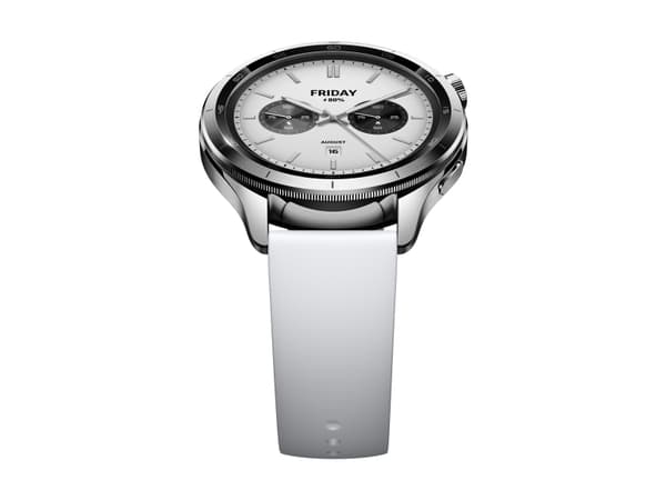 Xiaomi Watch S4 - Smartklokke med stropp - fluororubber - sølv - håndleddstørrelse: 140-210 mm - display 1.43" - Bluetooth, NFC - 44.5 g
