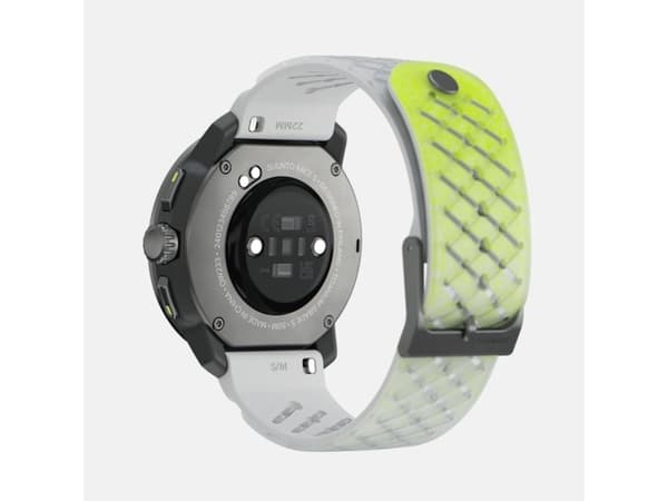 Suunto Race S - 45 mm - glassfiberforsterket polyamid - sportsur med stropp - silikon - hvit-gul gradient - håndleddstørrelse: 125-175 mm - display 1