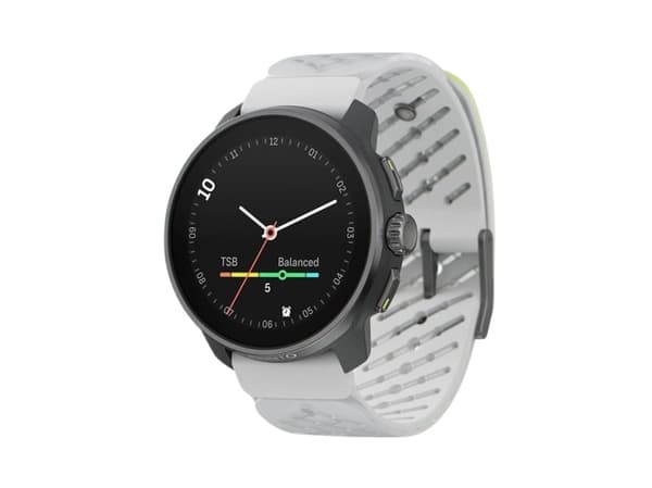 Suunto Race S - 45 mm - glassfiberforsterket polyamid - sportsur med stropp - silikon - hvit-gul gradient - håndleddstørrelse: 125-175 mm - display 1