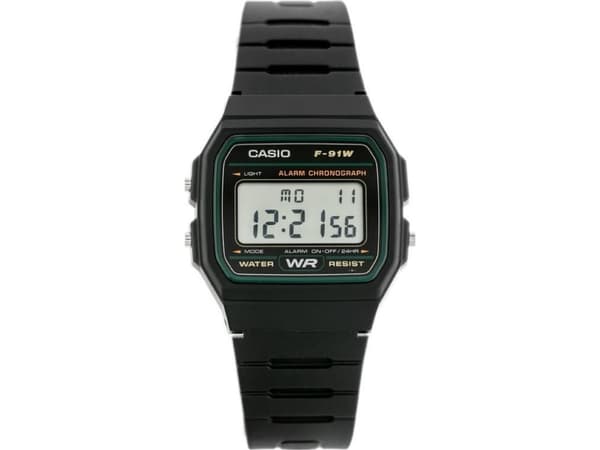 Zegarek Casio Zegarek Męski CASIO F-91W-3DG uniwersalny