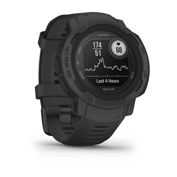 Garmin Instinct 2 Solar 2,29 cm (0,9") MIP 45 mm Digitaalinen 176 x 176 pikseliä Grafiitti GPS (satelliitti)