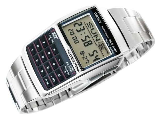 Zegarek Casio Zegarek Męski Casio DATABANK CALCULATOR STEEL