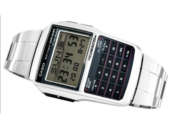 Zegarek Casio Zegarek Męski Casio DATABANK CALCULATOR STEEL