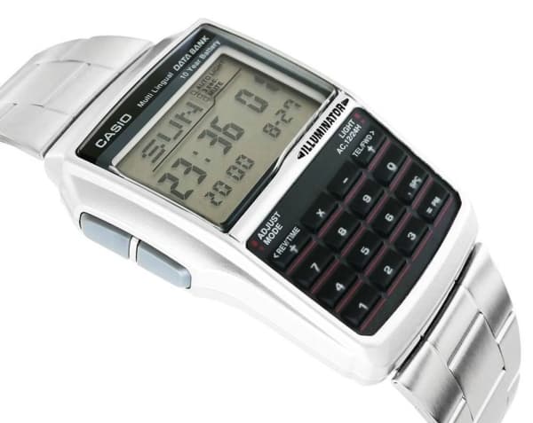 Zegarek Casio Zegarek Męski Casio DATABANK CALCULATOR STEEL
