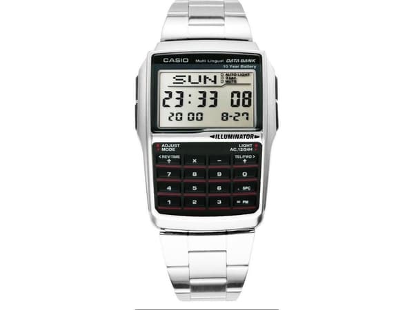 Zegarek Casio Zegarek Męski Casio DATABANK CALCULATOR STEEL
