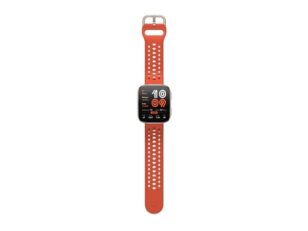 Amazfit Bip 6 Red, 5 cm (1.97"), AMOLED, Berøringsskjerm, 512 GB, GPS, 27,9 g