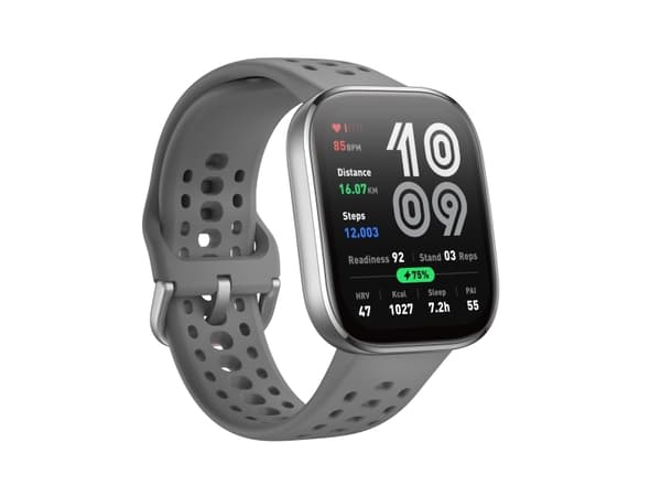 Amazfit Bip 6 Charcoal, 5 cm (1.97"), AMOLED, Berøringsskjerm, 512 GB, GPS, 27,9 g