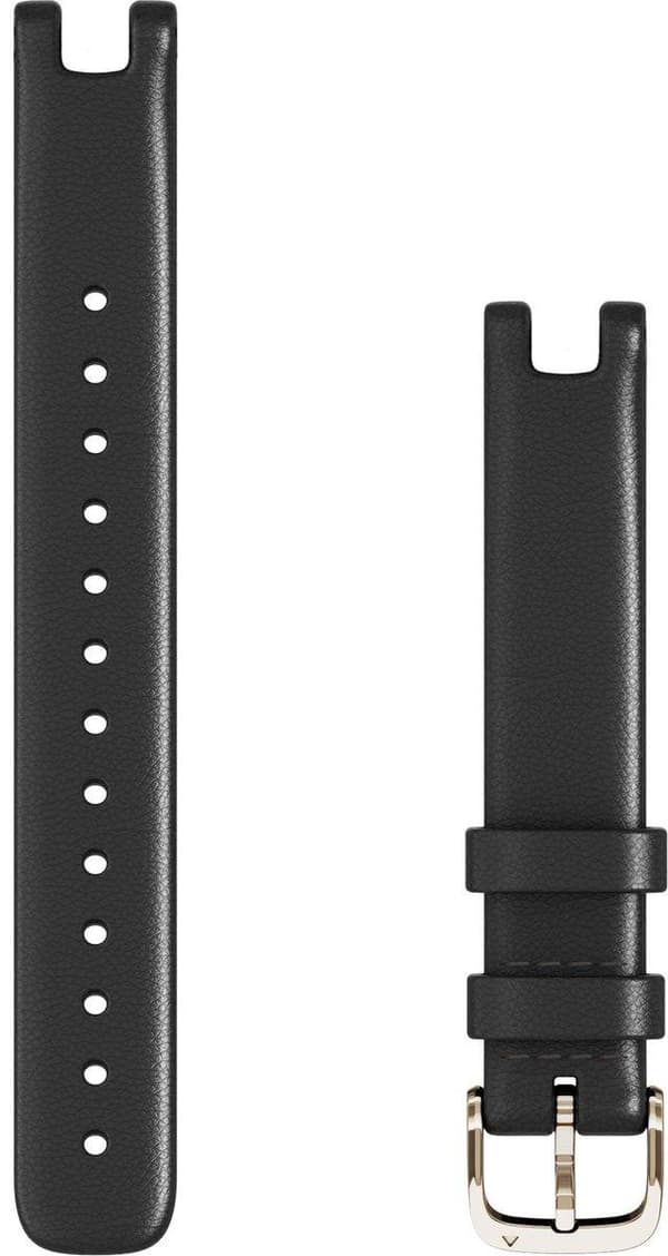 Garmin Lily Watch Band - 14 mm - Bärbart band - Italienskt läder - Svart