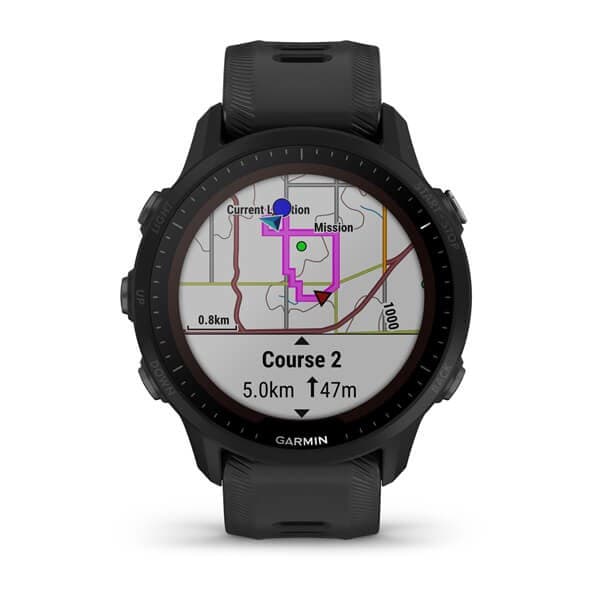 Garmin Forerunner 955 3,3 cm (1,3") MIP Digital 260 x 260 pixels Touchscreen Sort Wi-Fi GPS (satellit)