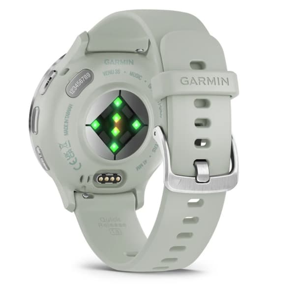 Garmin Venu 3S 3,05 cm (1,2 tum) AMOLED 41 mm Digital 390 x 390 pixlar Pekskärm Grå, Silver Wi-Fi GPS (satellit)