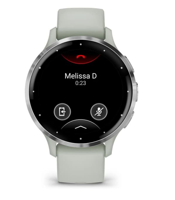 Garmin Venu 3S 3,05 cm (1,2 tum) AMOLED 41 mm Digital 390 x 390 pixlar Pekskärm Grå, Silver Wi-Fi GPS (satellit)