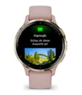 Miniatyrbillede 4 af 8: Garmin Venu 3S 3,05 cm (1,2") AMOLED 41 mm Digital 390 x 390 pixels Touchscreen Guld, Rosa Wi-Fi GPS (satellit)