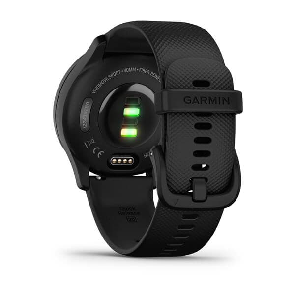 Garmin vívomove Sport OLED 40 mm Digitaalinen 72 x 154 pikseliä Kosketusnäyttö Musta GPS (satelliitti)