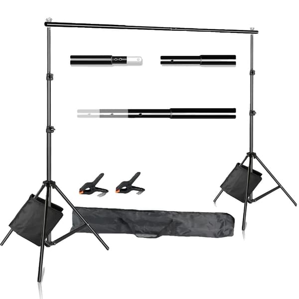Foto Baggrundsstøtte Stativ, Justerbar Højde, Bærepose Inkluderet,Fleksibel Sandpose, 2.6x3M