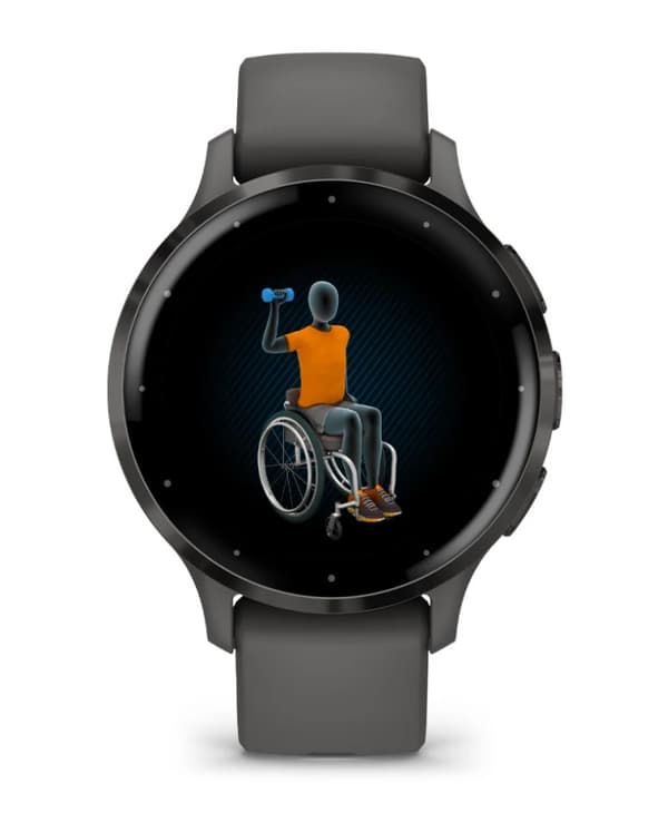 Garmin Venu 3S 3,05 cm (1,2 tum) AMOLED 41 mm Digital 390 x 390 pixlar Pekskärm Grå Wi-Fi GPS (satellit)
