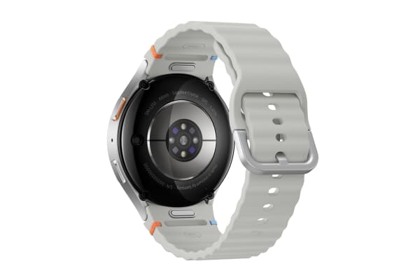 Samsung Galaxy Watch7 - 44 mm - smart klocka med sportband - gummi - bandstorlek: M/L - display 1.47" - 32 GB - NFC, Wi-Fi, Bluetooth - 33.8 g - sil