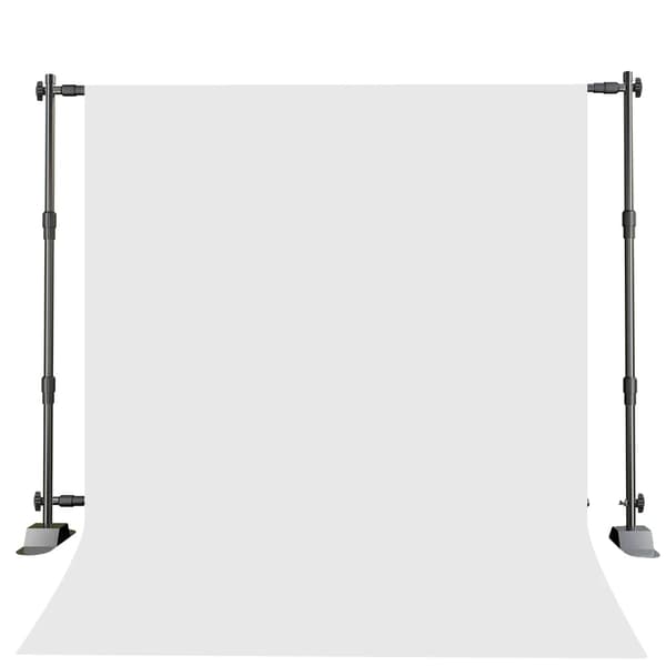Backdrop Support System, Justerbar Tværstang, Robust Design,2.5x3 Med Hvid