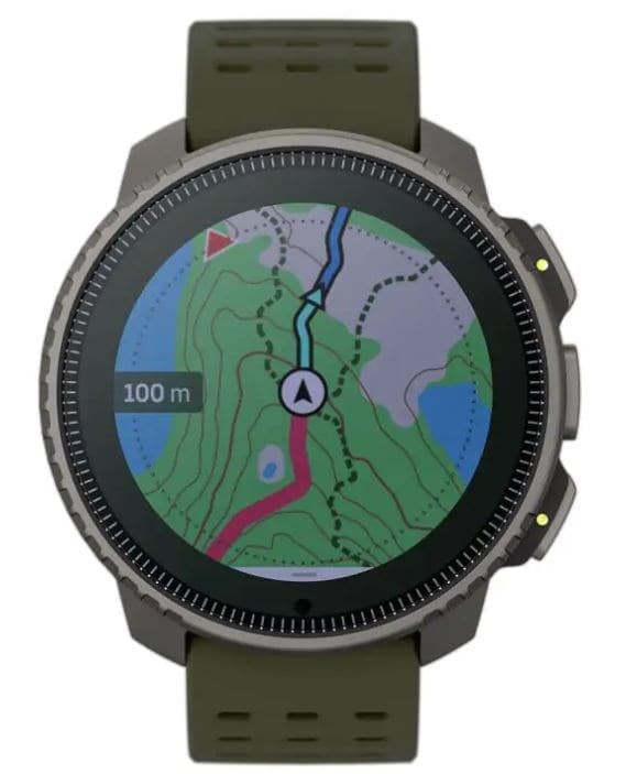 Suunto Vertical 3,56 cm (1,4") Pistematriisinäyttö 49 mm 280 x 280 pikseliä Kosketusnäyttö Musta GPS (satelliitti)