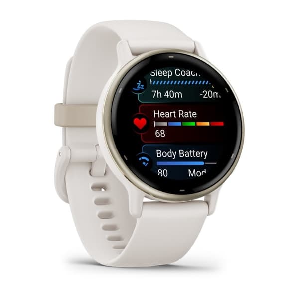 Garmin Vivoactive 5 3,05 cm (1,2") AMOLED Digital 390 x 390 pixels Touchscreen Hvid Wi-Fi GPS (satellit)
