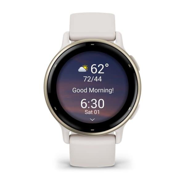 Garmin Vivoactive 5 3,05 cm (1,2") AMOLED Digital 390 x 390 pixels Touchscreen Hvid Wi-Fi GPS (satellit)