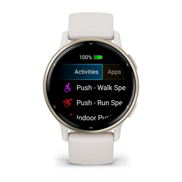Garmin Vivoactive 5 3,05 cm (1,2") AMOLED Digital 390 x 390 pixels Touchscreen Hvid Wi-Fi GPS (satellit)
