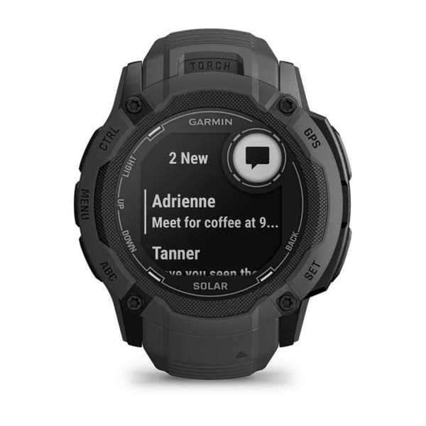 Garmin Instinct 2X Solar 2,79 cm (1,1") MIP 50 mm Digital 176 x 176 pixels Touchscreen Grafit GPS (satellit)