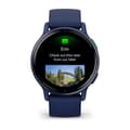 Miniatyrbillede 2 af 7: Garmin Vivoactive 5 3,05 cm (1,2") AMOLED Digital 390 x 390 pixels Touchscreen Blå Wi-Fi GPS (satellit)