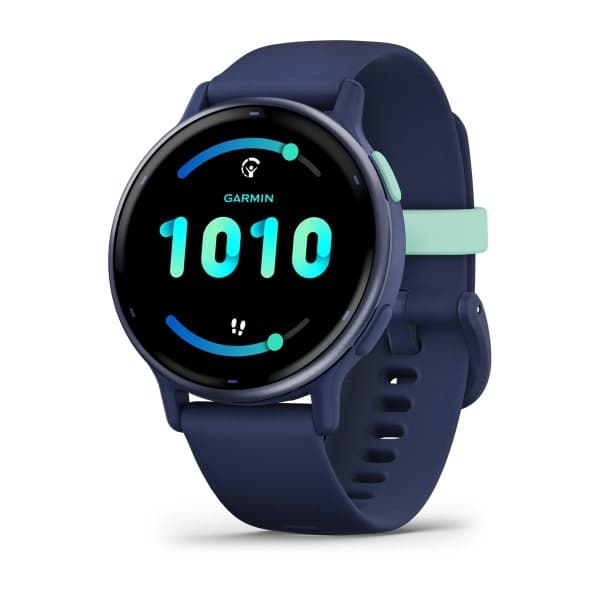 Garmin Vivoactive 5 3,05 cm (1,2") AMOLED Digital 390 x 390 pixels Touchscreen Blå Wi-Fi GPS (satellit)