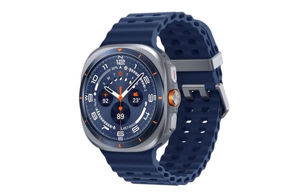 Samsung® | Galaxy Watch Ultra (2025) - Titanium Blue (Navy Blue strap)