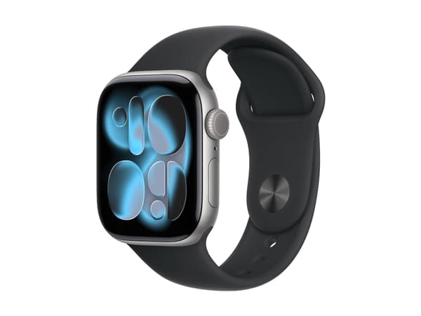 Apple Watch Series 11 GPS 42mm Space Grey Aluminium Case with Black Sport Band - M/L