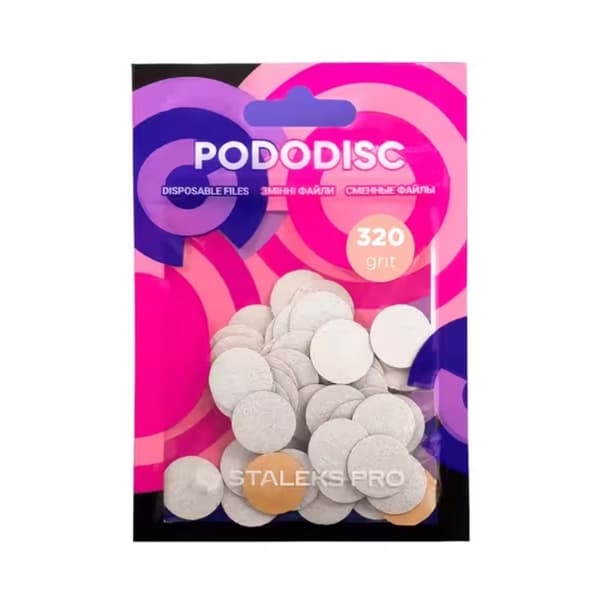 Staleks Pododisc Överlägg Vita 15 mm S 320 korn 50 st