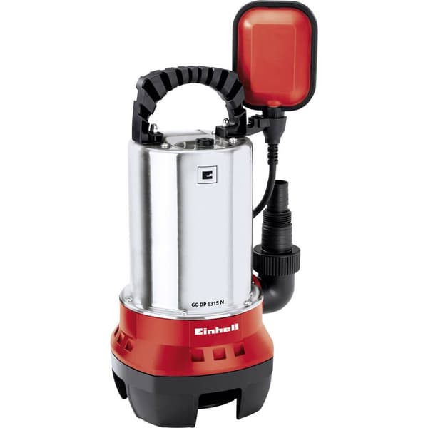 Einhell GC-DP 6315 N 4170491 Smutsvattenpump dränkbar 17000 l/h 8 m Svart, Röd, Rostfritt stål